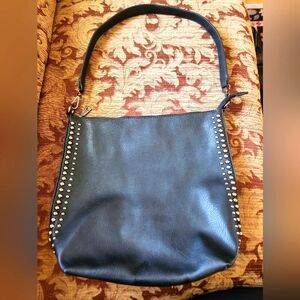 Jess-up Elegant Faux Leather Black Studded Women's Bag